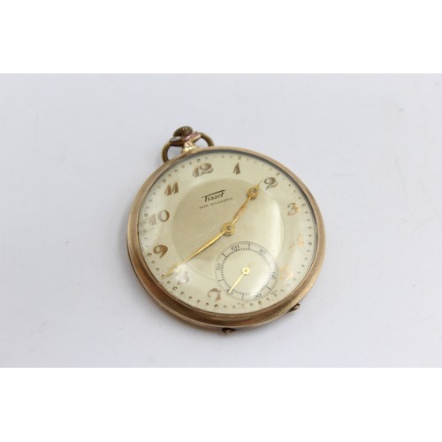 6 - Gents TISSOT Vintage mechanical open faced pocket watch in WORKING ORDER.  Tissot signed dial and mo... 