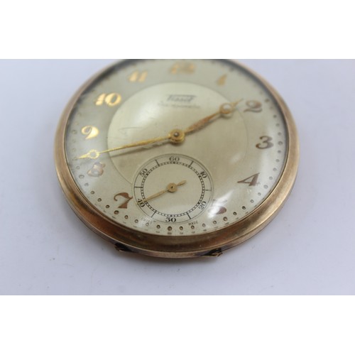 6 - Gents TISSOT Vintage mechanical open faced pocket watch in WORKING ORDER.  Tissot signed dial and mo... 