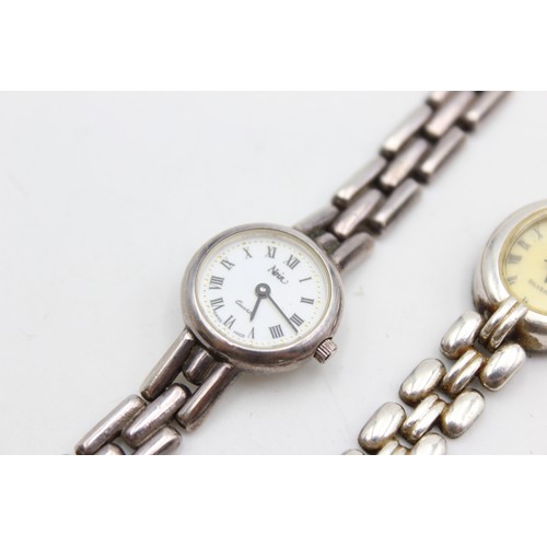 13 - 3 x Ladies .925 SILVER QUARTZ WRISTWATCHES  Inc Sekoinda (74g)  Ladies Hallmarked .925 QUARTZ WRISTW... 