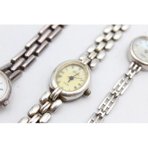 13 - 3 x Ladies .925 SILVER QUARTZ WRISTWATCHES  Inc Sekoinda (74g)  Ladies Hallmarked .925 QUARTZ WRISTW... 