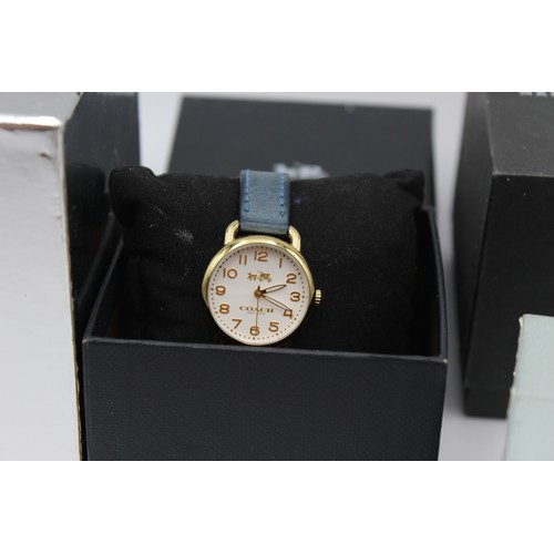 15 - 4 x Ladies Fashion QUARTZ WRISTWATCHES Inc. Coach, D&G Time w/ Boxes WORKING  Ladies QUARTZ WRISTWAT... 