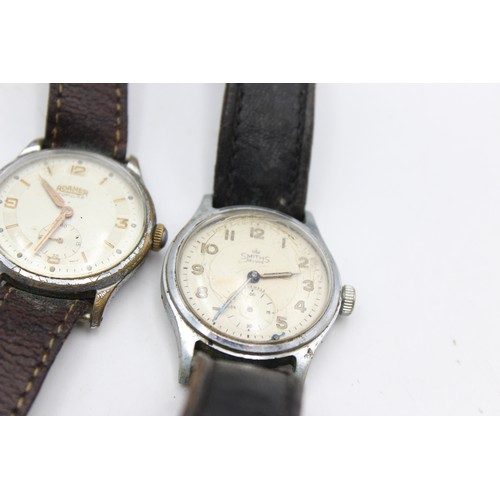 19 - 4 x Gents Vintage Hand-Wind WRISTWATCHES inc. Matex, Roamer, Smiths Etc.  Gents Vintage Hand-Wind WR... 