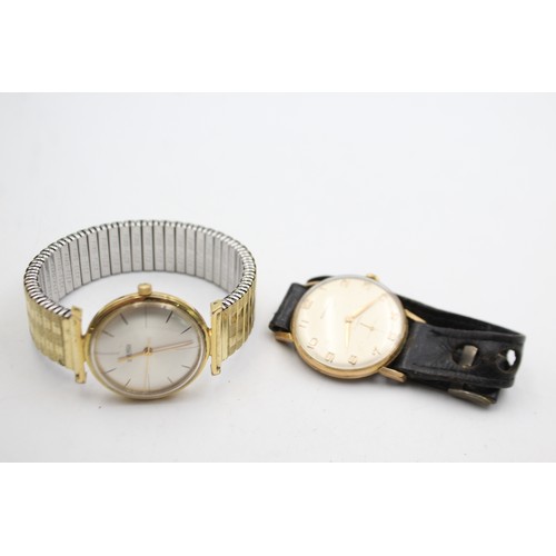 20 - 2 x Vintage Gents Quality Wristwatches Hand-Wind WORKING inc Roamer / Roadania  Vintage Gents  Wrist... 