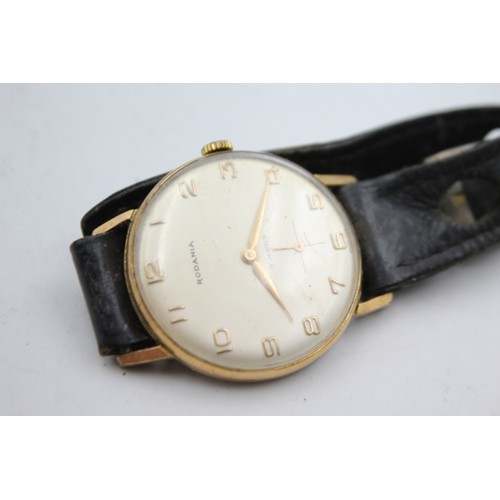 20 - 2 x Vintage Gents Quality Wristwatches Hand-Wind WORKING inc Roamer / Roadania  Vintage Gents  Wrist... 