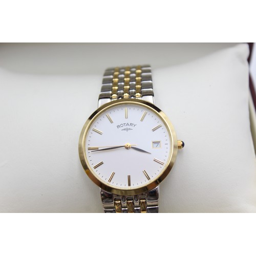 23 - 3 x Gents Rotary QUARTZ WRISTWATCHES Inc. Rotary Windsor Etc. WORKING  Gents Rotary QUARTZ WRISTWATC... 