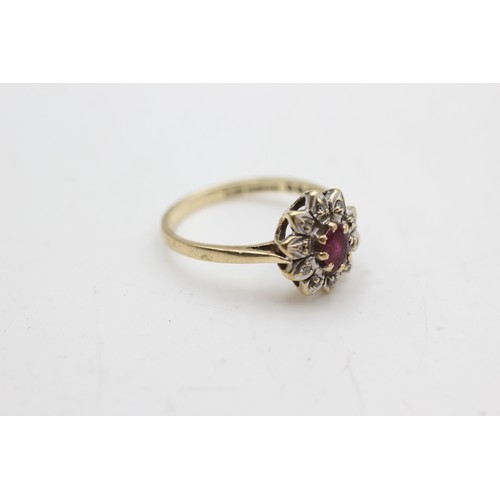 61 - 9ct gold ruby and diamond ring (2.4g)       108773