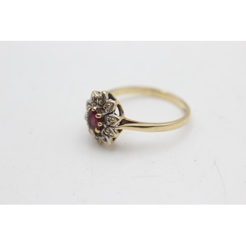 61 - 9ct gold ruby and diamond ring (2.4g)       108773