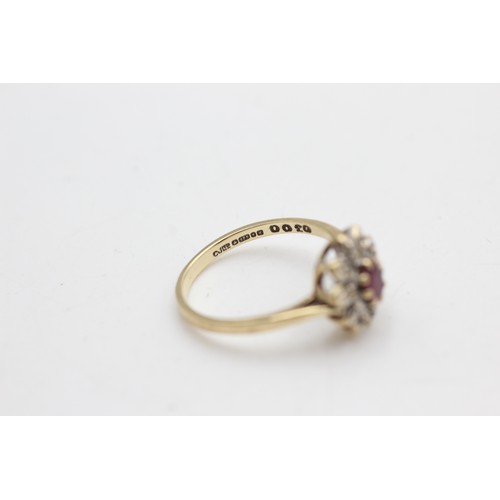 61 - 9ct gold ruby and diamond ring (2.4g)       108773