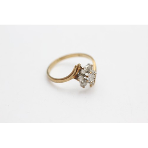 74 - 9ct gold clear gemstone ring (1.6g)       118946