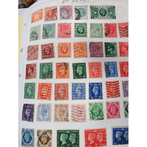 160 - Large and well filled album of UK and Channel Island Stamps, Many in Mint condition. See photos.