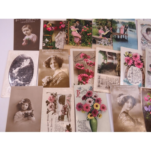 194 - Selection of Edwardian era Birthday cards. See photos.