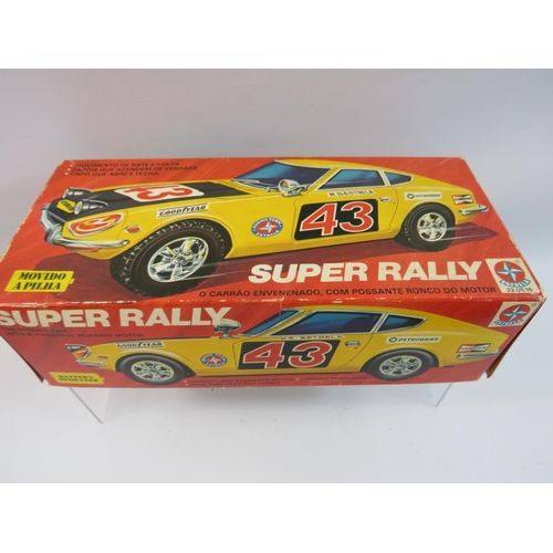 197 - Brazillian made Estrela Battery operated model of a Rally car. With original box in very good condit... 