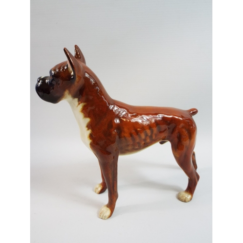 225 - Goebel Boxer dog figurine Ch 617, 17.5cm tall