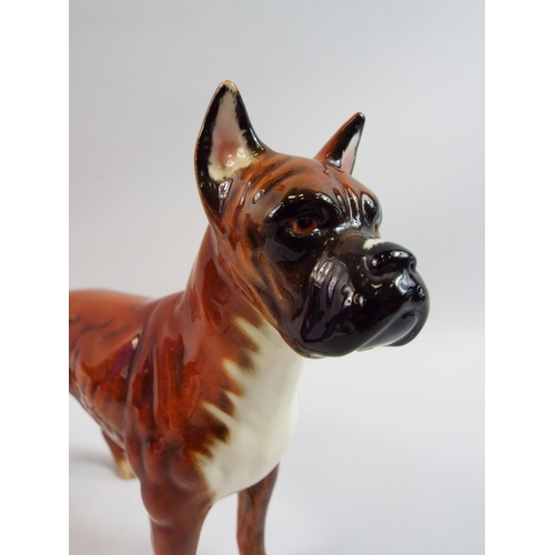 225 - Goebel Boxer dog figurine Ch 617, 17.5cm tall