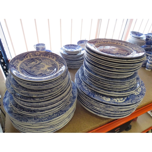 413 - Approx 160+ pieces of Spode teaware in the Italian pattern. See photos.