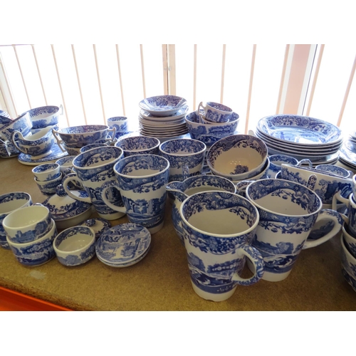 413 - Approx 160+ pieces of Spode teaware in the Italian pattern. See photos.