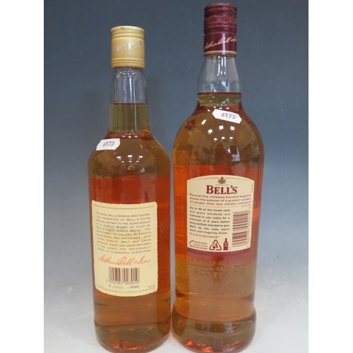 420 - Two full and Unopened bottles of Bells Old Scotch Whisky.  One bottle 75CL, the other 1.0 Litre,. Se... 