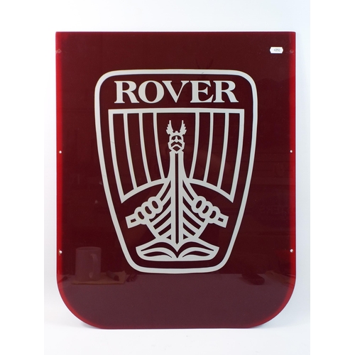 306 - Large ex Rover Dealer perspex sign,  23