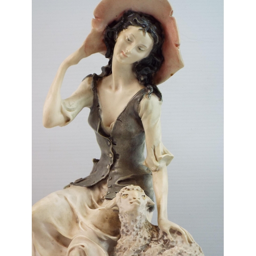 353 - Giuseppe Armani Florance figurine, Shepherdess. 12.5