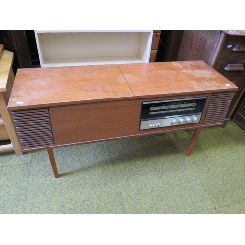 537 - Mid 20th century Radiogram/record player.  H:22 x W:43 X D:14 inches. Working condition unknown. See... 