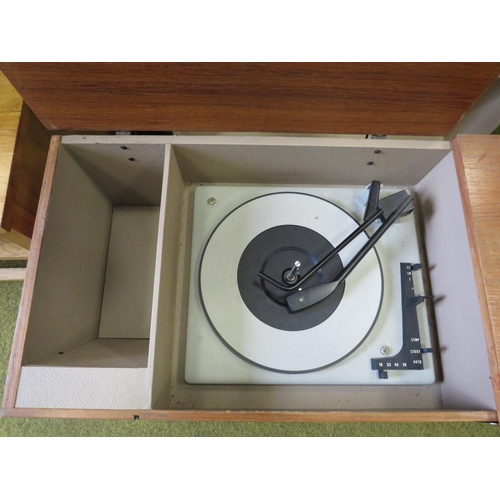 537 - Mid 20th century Radiogram/record player.  H:22 x W:43 X D:14 inches. Working condition unknown. See... 