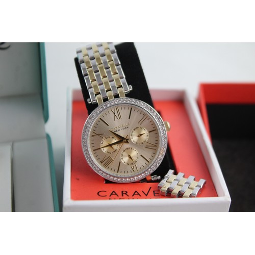 601 - 4 x Ladies QUARTZ WRISTWATCHES In Original Boxes Inc. Caravelle  WORKING   Ladies QUARTZ WRISTWATCHE... 