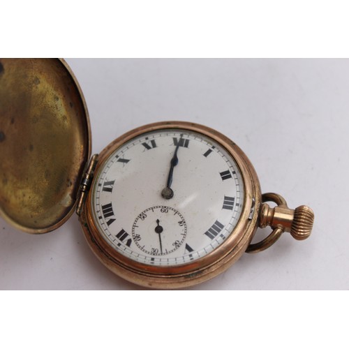 602 - 2 x Vintage Gents Rolled Gold POCKET WATCHES Hand-Wind Inc. Waltham Etc.  Vintage Gents rolled gold ... 