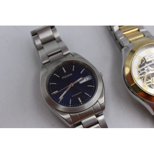 604 - 3 x Gents Modern Mechanical WRISTWATCHES Automatic WORKING inc Rotary   Gents Modern Mechanical WRIS... 