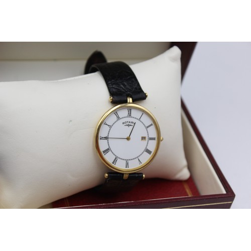 607 - 3 x Gents Quality Rotary WRISTWATCHES Quartz WORKING In Original Boxes   Gents Quality Rotary WRISTW... 