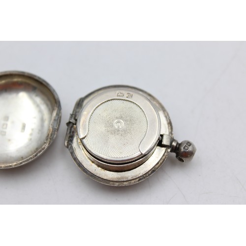 617 - Antique Hallmarked 1911 Birmingham STERLING SILVER Sovereign Case (19g)   Maker - A L Dennison: Aaro... 