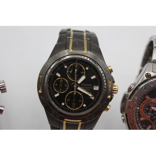 621 - 3 x Gents Quality Chronograph WRISTWATCHES Quartz WORKING Inc. Casio Etc  Gents Quality Sports Style... 