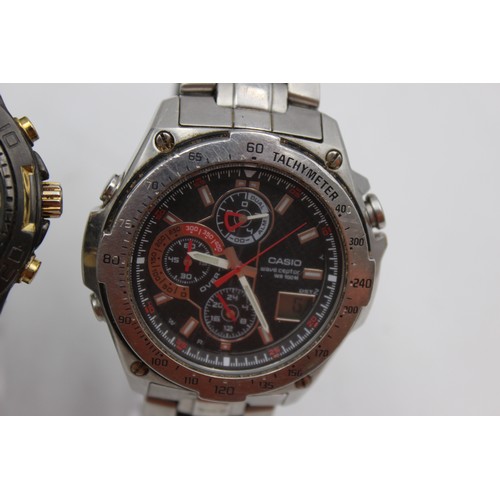 621 - 3 x Gents Quality Chronograph WRISTWATCHES Quartz WORKING Inc. Casio Etc  Gents Quality Sports Style... 