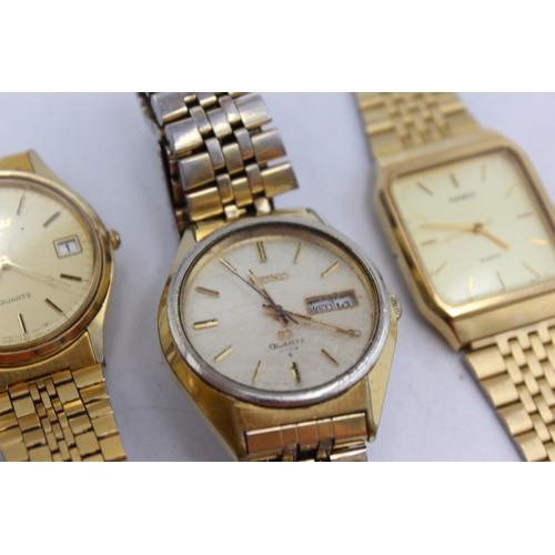 623 - WORKING 4 x Gents Vintage & Later Quartz WRISTWATCHES inc. Seiko SQ Ref. 0903-8109 Etc.     Gents Vi... 