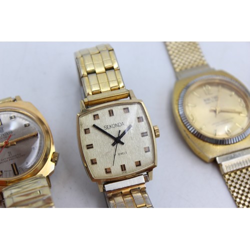 627 - 4 x Gents Vintage Automatic / Hand-Wind WRISTWATCHES inc. Oris Star Etc. WORKING   Gents Vintage Aut... 