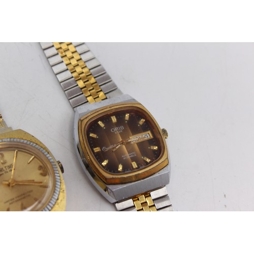 627 - 4 x Gents Vintage Automatic / Hand-Wind WRISTWATCHES inc. Oris Star Etc. WORKING   Gents Vintage Aut... 