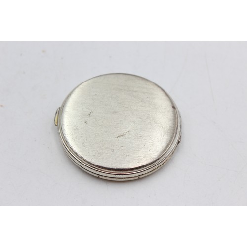 630 - Vintage Hallmarked 1961 Birmingham STERLING SILVER Ladies Vanity Compact (62g)   Maker - Unidentifia... 