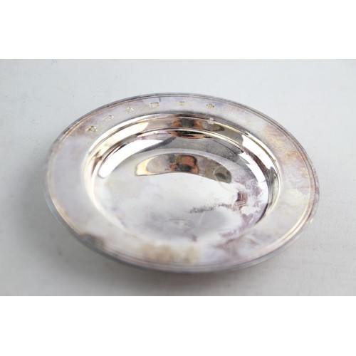 637 - Vintage Hallmarked 1999 Sheffield STERLING SILVER Plain Pin / Trinket Dish (65g)    Maker - Unidenti... 