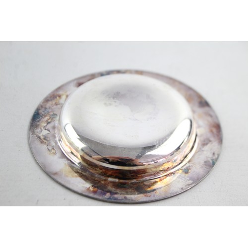 637 - Vintage Hallmarked 1999 Sheffield STERLING SILVER Plain Pin / Trinket Dish (65g)    Maker - Unidenti... 