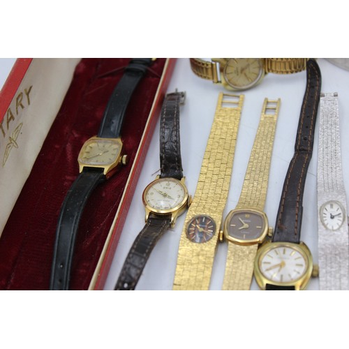 644 - 15 x Vintage Ladies WRISTWATCHES Hand-Wind / Automatic WORKING Inc. SEIKO Etc.  Assorted Vintage Lad... 