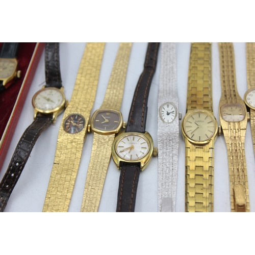 644 - 15 x Vintage Ladies WRISTWATCHES Hand-Wind / Automatic WORKING Inc. SEIKO Etc.  Assorted Vintage Lad... 