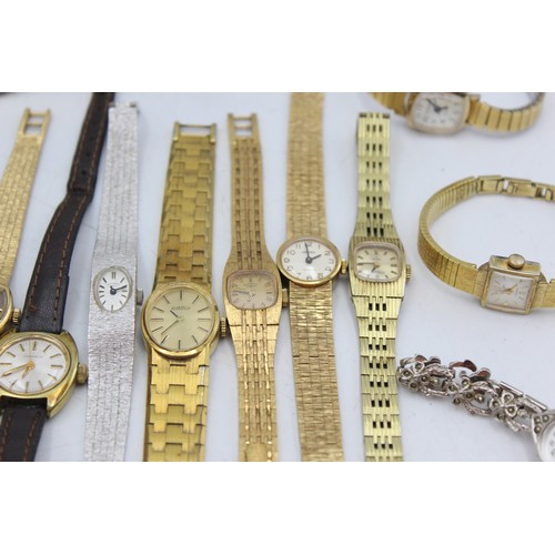 644 - 15 x Vintage Ladies WRISTWATCHES Hand-Wind / Automatic WORKING Inc. SEIKO Etc.  Assorted Vintage Lad... 