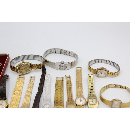 644 - 15 x Vintage Ladies WRISTWATCHES Hand-Wind / Automatic WORKING Inc. SEIKO Etc.  Assorted Vintage Lad... 