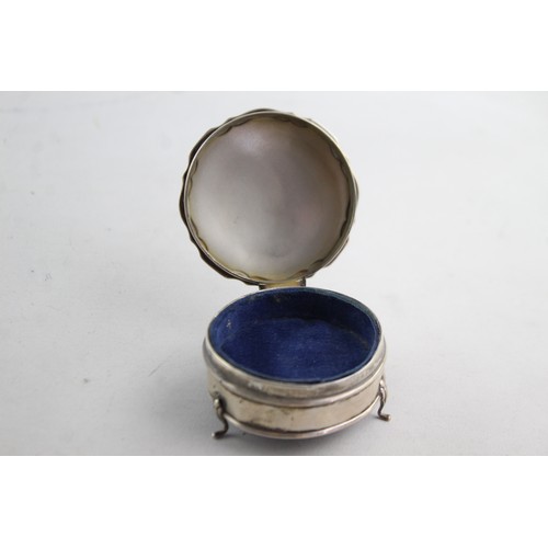 658 - Antique Hallmarked .925 STERLING SILVER Ladies Trinket / Jewelley Box (79g)    Maker - Unidentifiabl... 