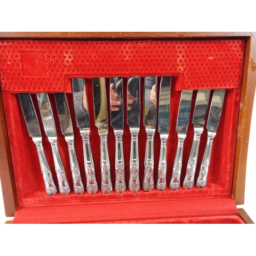 494 - 50 Pieces canteen of cutlery in the kings pattern.