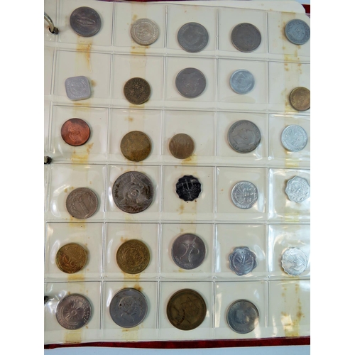 159A - Approx 700g of vintage UK coins plus a small album of foreign coins. see photos.