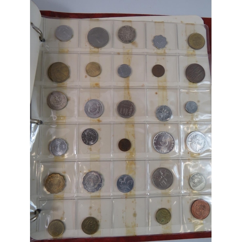 159A - Approx 700g of vintage UK coins plus a small album of foreign coins. see photos.