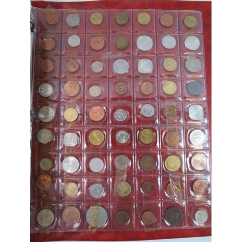 159A - Approx 700g of vintage UK coins plus a small album of foreign coins. see photos.