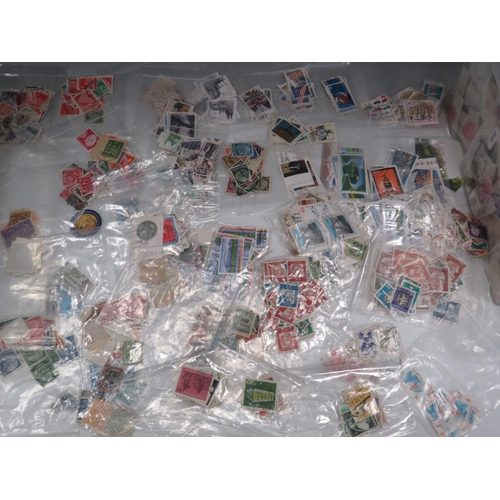 836 - Selection of mostly German Stamps, individually sorted through and placed in clear bags plus a large... 