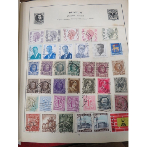 838 - Large box of assorted vintage stamp albums, loose stamps and pages etc. Lucy dip. Together with a se... 