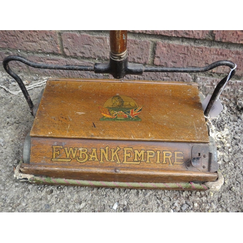 969 - Vintage Early 20th Century Ewbank mechanical carpet sweeper. See photos